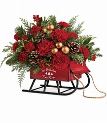  Vintage Sleigh Bouquet from Philips' Flower & Gift Shop